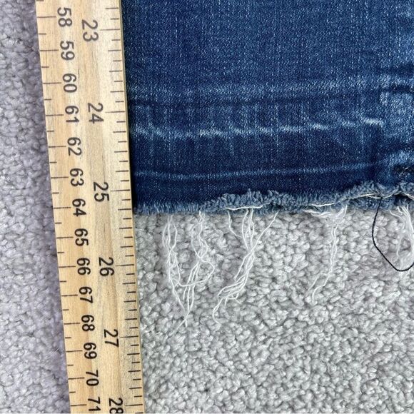 Abercrombie & Fitch Jeans Women's 24 Blue Skinny Mid-Rise Dark Denim - Picture 9 of 11